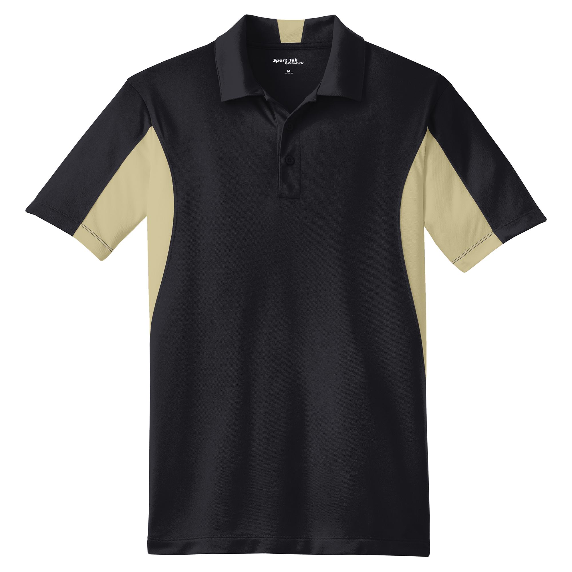 Sport-Tek ST657 Long Sleeve Micropique Sport-Wick Polo - Black