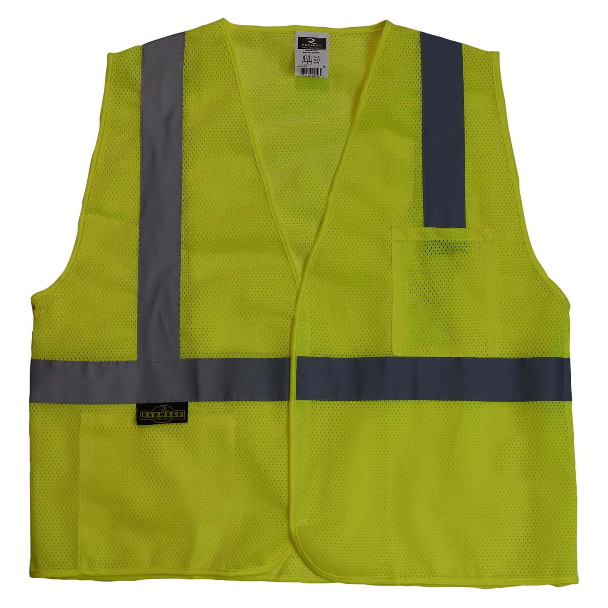 Radians SV2GM Economy Type R Class 2 Mesh Safety Vest - Yellow/Lime ...