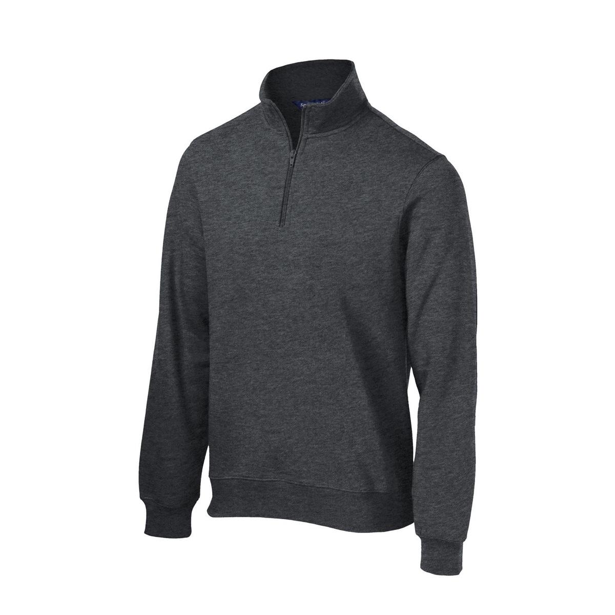 Sport-Tek TST253 Tall 1/4-Zip Sweatshirt - Graphite Heather | Full