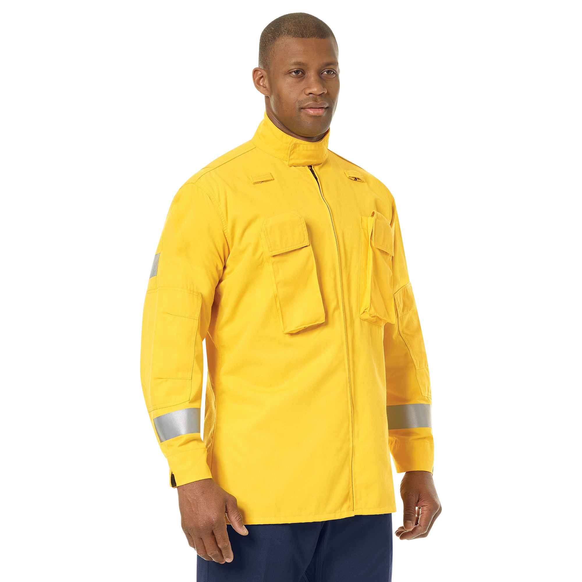 Workrite Fire Service FW80 Men's Wildland Jacket - Yellow | Full