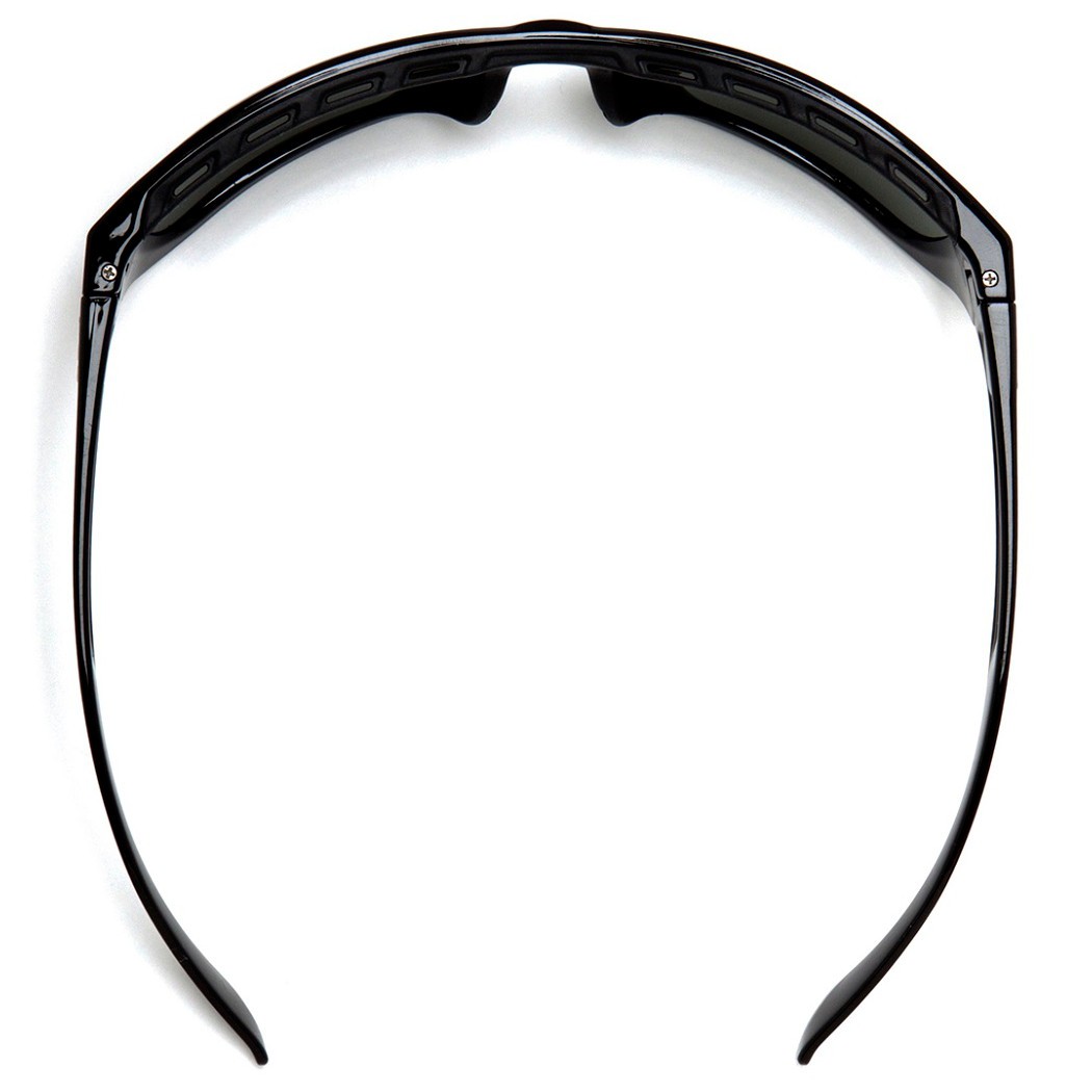 EPP652 Venture Gear VGSB931 Vallejo Polarized Safety Glasses, Black  Frame/Green Mirror