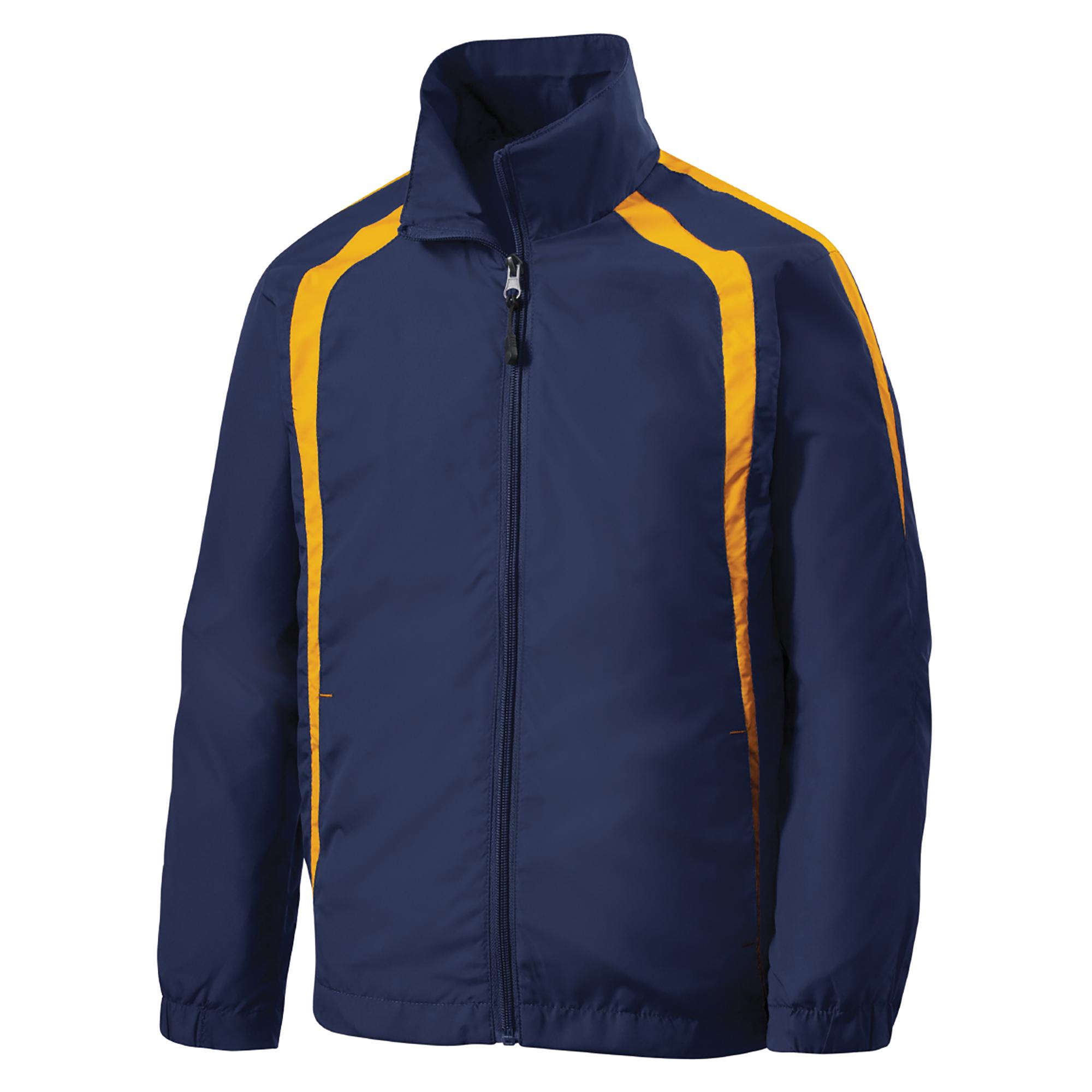 古着 POINTLIGNE センソユニコ ジップアップジャケット 0153 Sport-Tek YST60 Youth Colorblock Raglan Jacket - True Navy/Gold