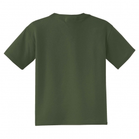 Jerzees 29B Youth Dri-Power Active 50/50 Cotton/Poly T-Shirt - Military Green