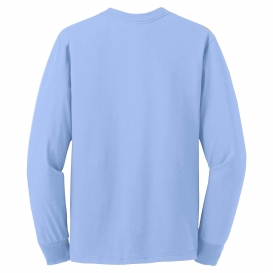 Jerzees 29LS Dri-Power 50/50 Cotton/Poly Long Sleeve T-Shirt - Light Blue