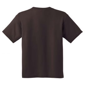 Gildan 5000B Youth Heavy 100% Cotton T-Shirt - Dark Chocolate