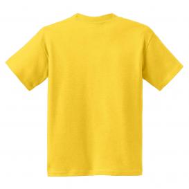 Hanes 5370 Youth EcoSmart 50/50 Cotton/Polyester T-Shirt - Yellow