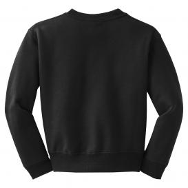 Jerzees 562B Youth NuBlend Crewneck Sweatshirt - Black