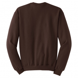 Jerzees 562M NuBlend Crewneck Sweatshirt - Chocolate
