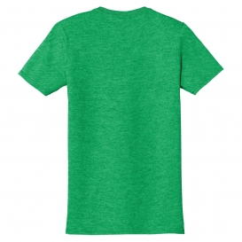 heather green shirt