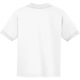 Gildan 8800B Youth DryBlend Jersey Knit Sport Shirt - White