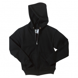 Jerzees 993B Youth NuBlend Full-Zip Hooded Sweatshirt - Black