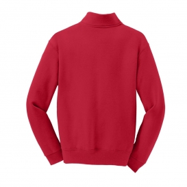 Jerzees 995Y Youth 1/4-Zip Cadet Collar Sweatshirt - True Red