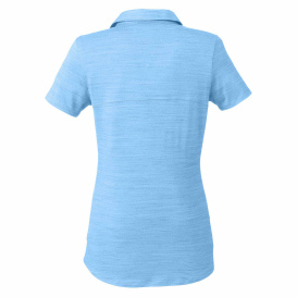 PUMA Golf 597695 Ladies Cloudspun Free V-Neck Polo - Placid Blue Heather