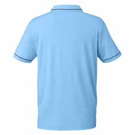 PUMA Golf 599117 Cloudspun Monarch Polo - Placid Blue Heather/Navy Blazer