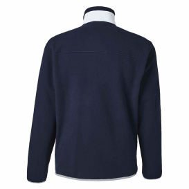 PUMA Golf 628407 Fleece Quarter-Zip - Deep Navy/White Glow