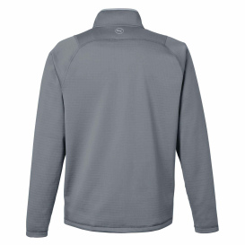 PUMA Golf 631105 Waffle Fleece Quarter-Zip - Slate Sky
