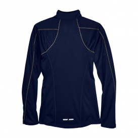 North End 78187 Ladies Radar 1/4-Zip Performance Long Sleeve Top - Classic Navy