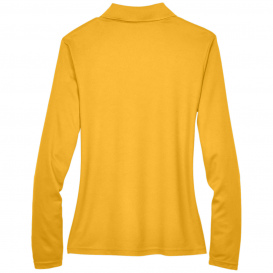 Core 365 78192 Ladies Pinnacle Performance Long Sleeve Pique Polo - Campus Gold
