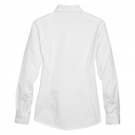 Core 365 78193 Ladies Operate Long Sleeve Twill Shirt - White