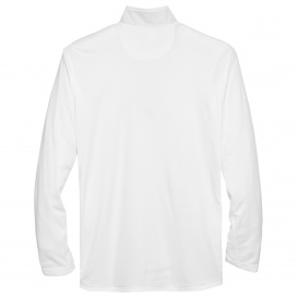 UltraClub 8230 Men\'s Cool & Dry Sport Quarter-Zip Pullover - White