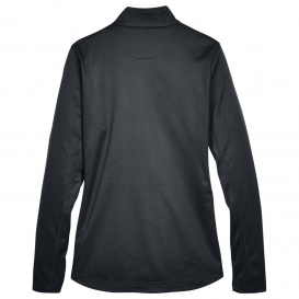 UltraClub 8230L Ladies Cool & Dry Sport Quarter-Zip Pullover - Black ...