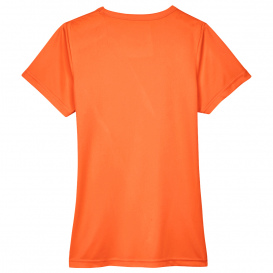 UltraClub 8420L Ladies Cool & Dry Performance Interlock T-Shirt - Bright Orange