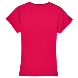UltraClub 8420L Ladies Cool & Dry Performance Interlock T-Shirt - Red