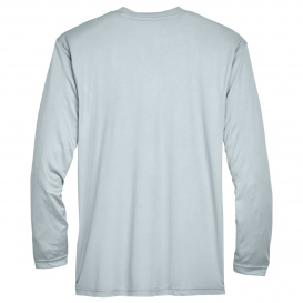 UltraClub 8422 Men\'s Cool & Dry Sport Long-Sleeve Performance Interlock T-Shirt - Grey