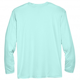 UltraClub 8422 Men\'s Cool & Dry Sport Long-Sleeve Performance Interlock T-Shirt - Sea Frost
