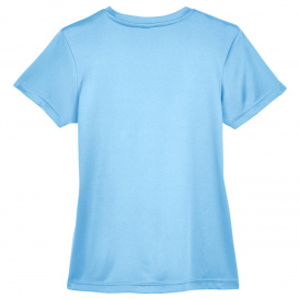UltraClub 8620L Ladies Cool & Dry Basic Performance T-Shirt - Columbia Blue