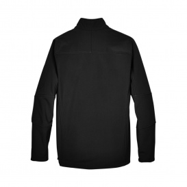 North End 88138 Men's Three Layer Fleece Bonded Soft Shell Technical Jacket - Black