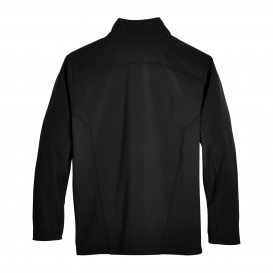 Core 365 88184 Men\'s Cruise Two-Layer Fleece Bonded Soft Shell Jacket - Black