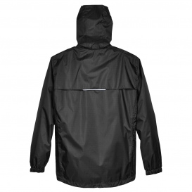 Core 365 88185 Men\'s Climate Seam-Sealed Lightweight Variegated Ripstop Jacket - Black