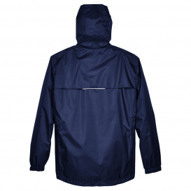 Core 365 88185 Men\'s Climate Seam-Sealed Lightweight Variegated Ripstop Jacket - Classic Navy