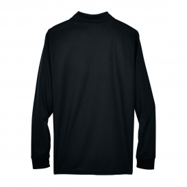 Core 365 88192 Men\'s Pinnacle Performance Long-Sleeve Pique Polo - Black