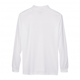 Core 365 88192 Men\'s Pinnacle Performance Long-Sleeve Pique Polo - White