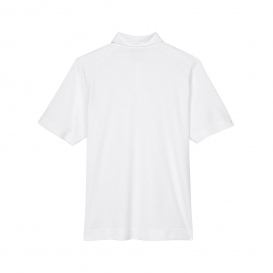 North End 88632 Men\'s Recycled Polyester Performance Pique Polo - White
