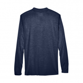 Core 365 CE401T Men\'s Tall Kinetic Performance Quarter-Zip - Classic Navy Heath/Carbon