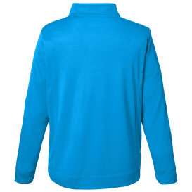 Core 365 CE404 Market Snag Protect Mesh Colorblock Quarter-Zip - Electric Blue/Carbon