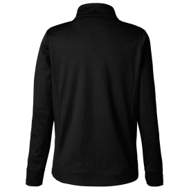 Core 365 CE404W Ladies Market Snag Protect Mesh Colorblock Quarter-Zip - Black/Carbon
