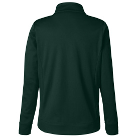 Core 365 CE404W Ladies Market Snag Protect Mesh Colorblock Quarter-Zip - Forest/Carbon