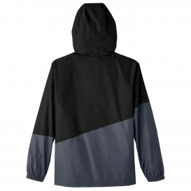 Core 365 CE710 Unisex Techno Lite Colorblock Windbreaker - Black/Carbon