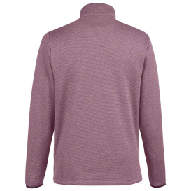 Core 365 CE73 Venture Heathered Stripe Quarter-Zip - Burgundy/White