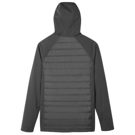Core 365 CE808 Unisex Techno Lite Hybrid Hooded Jacket - Black