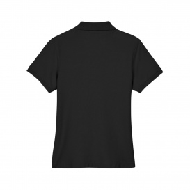 Devon & Jones D100W Ladies Pima Pique Y-Collar Polo - Black