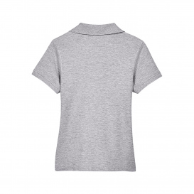 Devon & Jones D100W Ladies Pima Pique Y-Collar Polo - Grey Heather