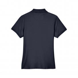 Devon & Jones D100W Ladies Pima Pique Y-Collar Polo - Navy