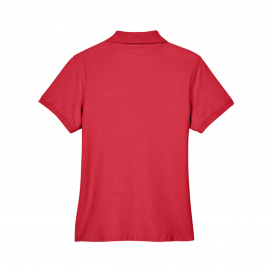 Devon & Jones D100W Ladies Pima Pique Y-Collar Polo - Red