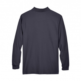 Devon & Jones D110 Men\'s Pima Pique Long Sleeve Polo - Navy