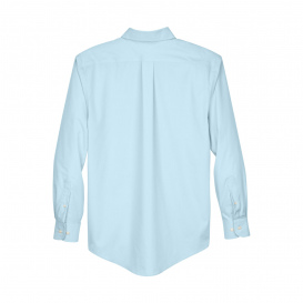 Devon & Jones D620 Men's Crown Woven Collection Solid Broadcloth - Crystal Blue